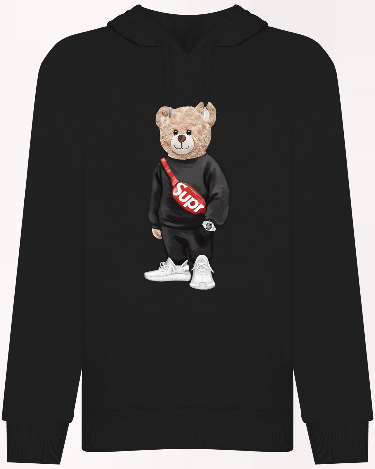 PRINTED TEDDY BEAR hoodie