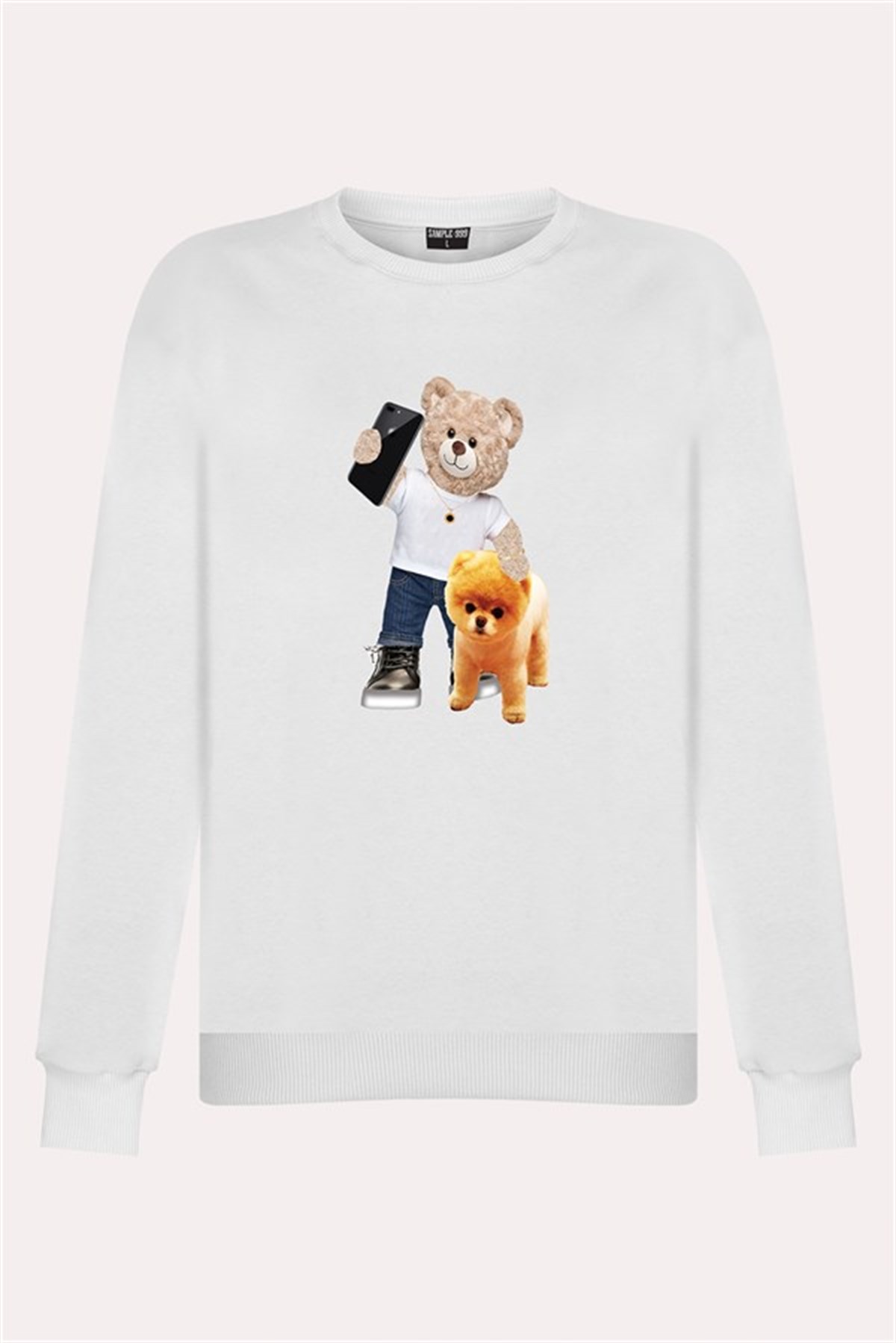 PRINTED TEDDY BEAR sweatshirt