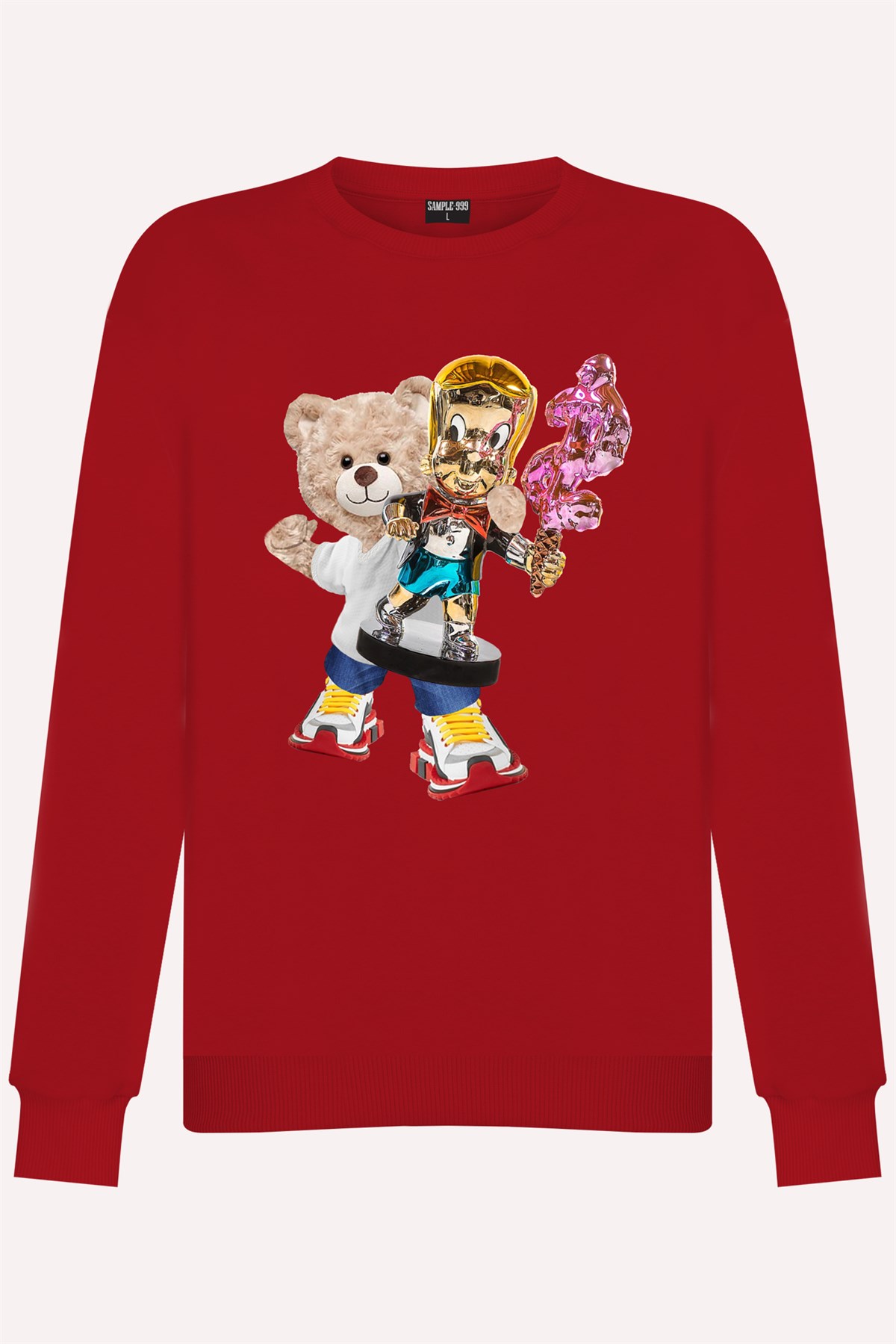 PRINTED TEDDY BEAR sweatshirt