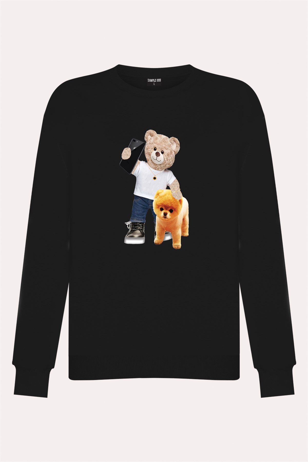 PRINTED TEDDY BEAR sweatshirt