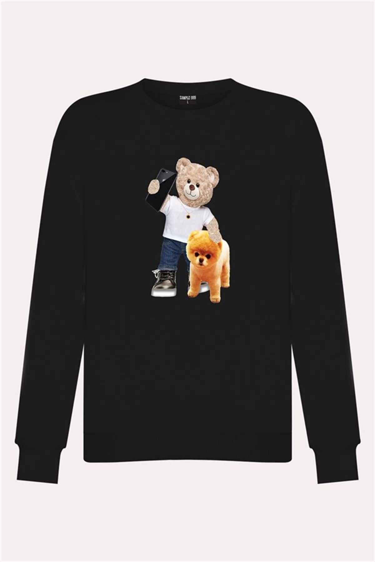 PRINTED TEDDY BEAR sweatshirt