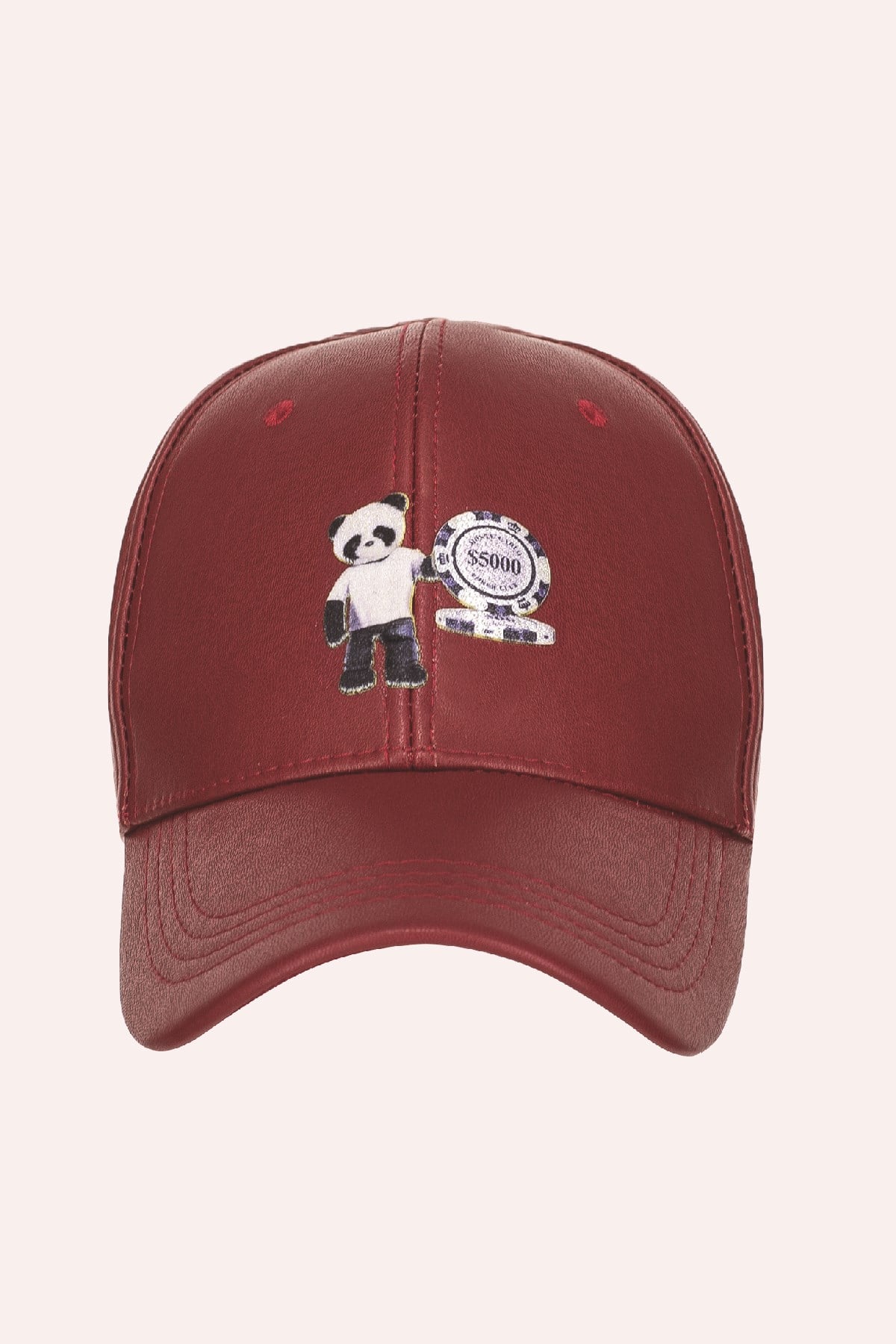 TEDDY BEAR PATCH baseball cap (red)