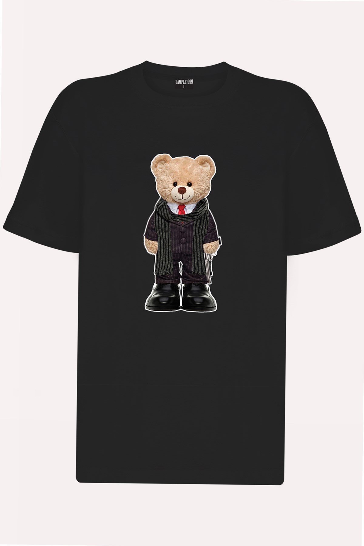 Teddy Printed Unisex Tshirt (Beyaz)