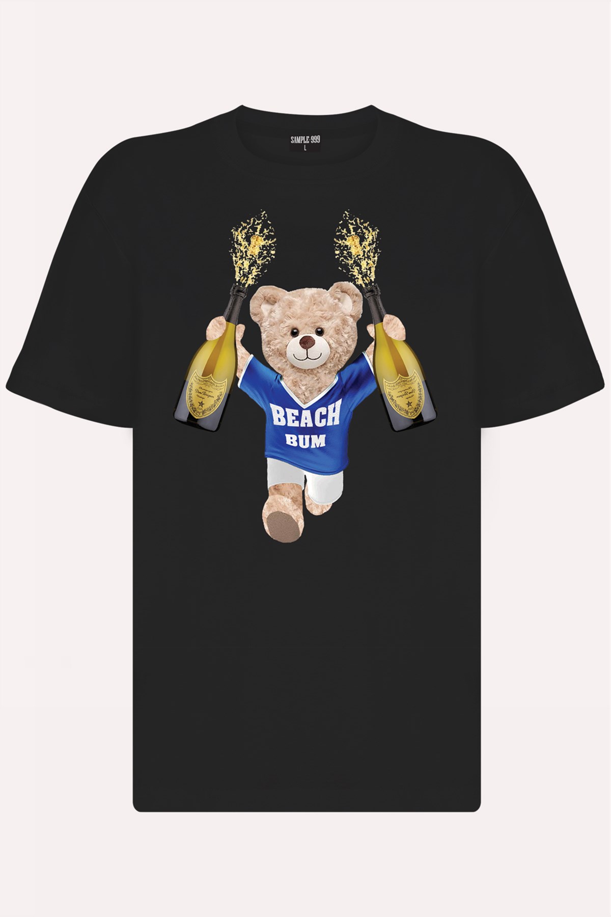 Teddy Printed Unisex Tshirt (Siyah)