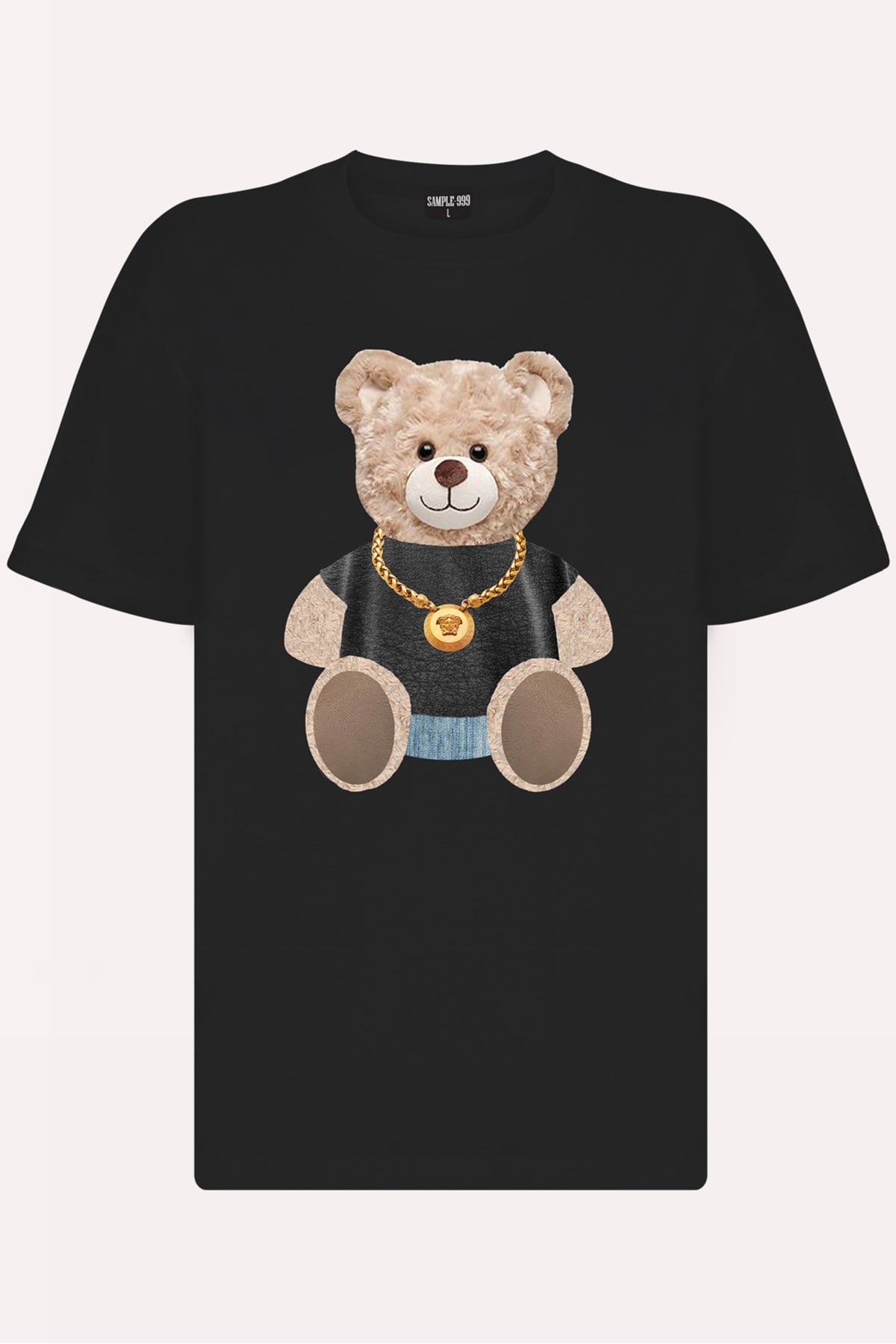 Teddy Printed Unisex Tshirt (Siyah)