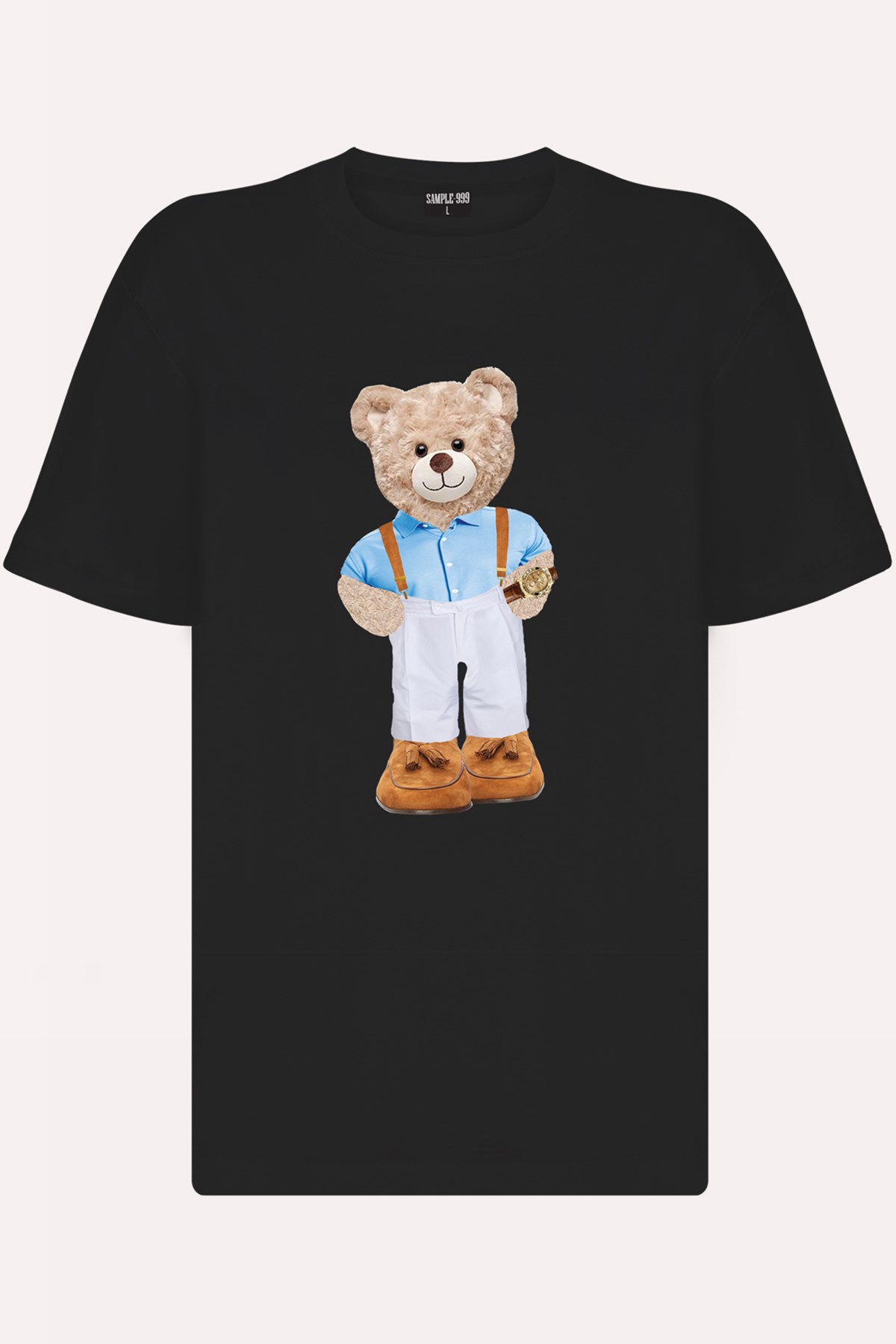 Teddy Printed Unisex Tshirt (Siyah)