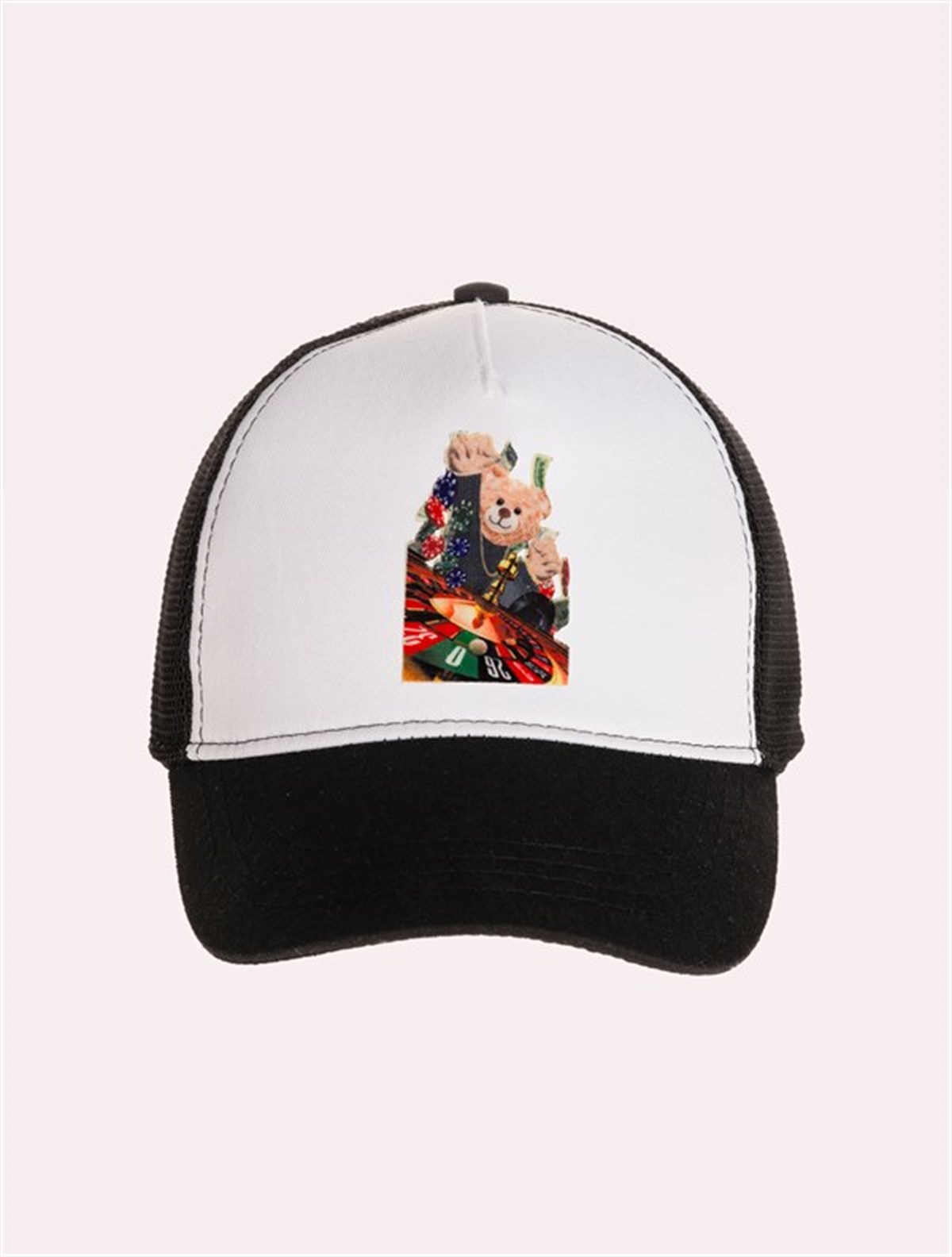 Velvet Teddy Bear Patch Hat