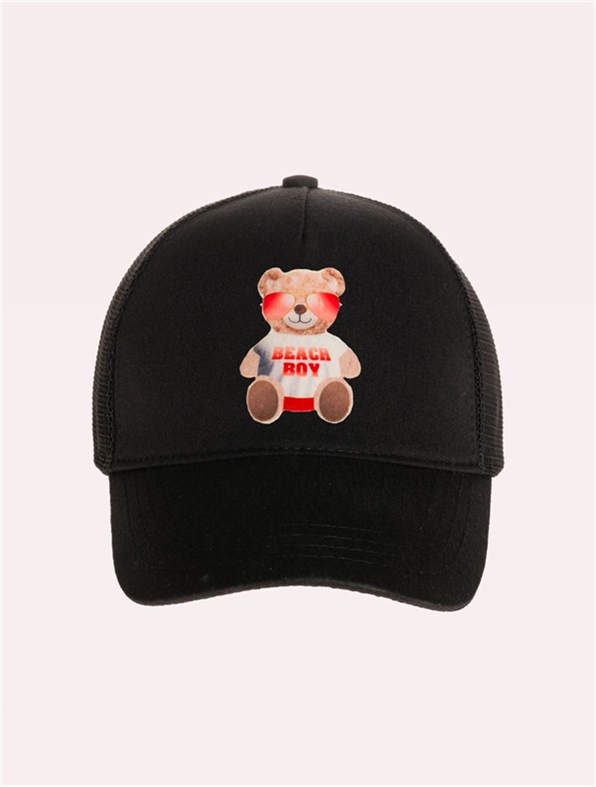 Velvet Teddy Bear Patch Hat