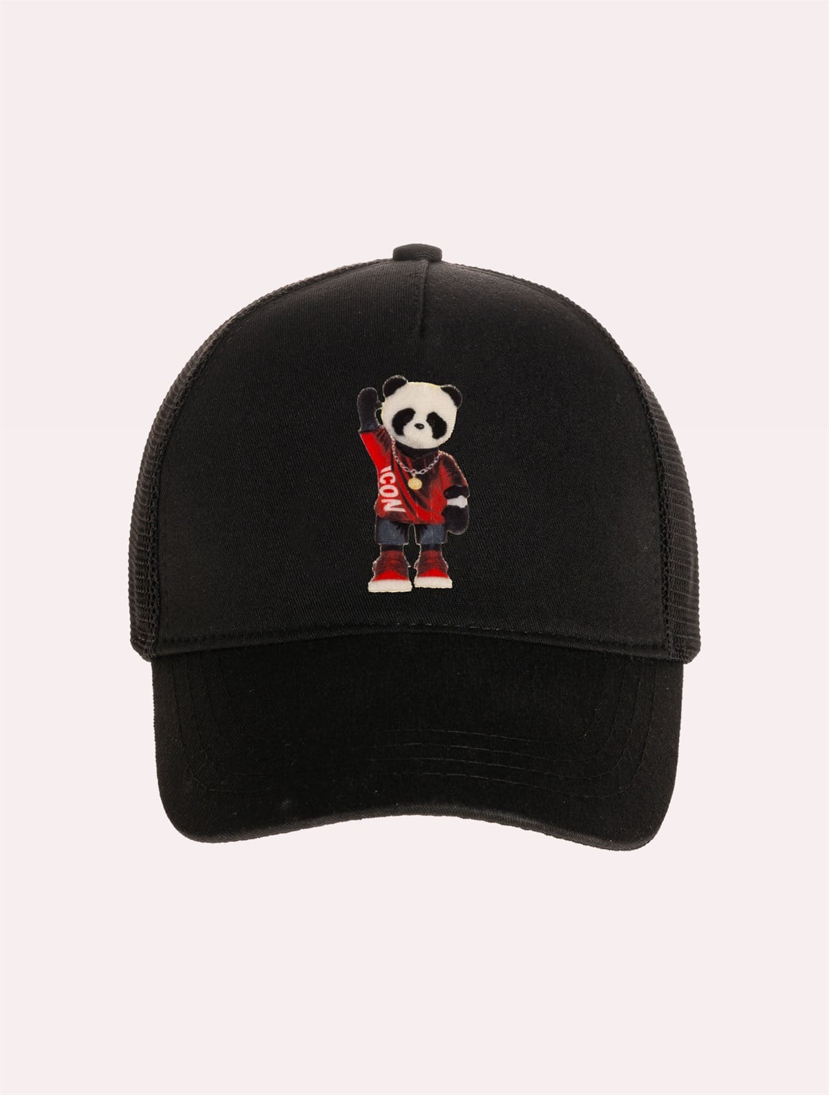 Velvet Teddy Bear Patch Hat