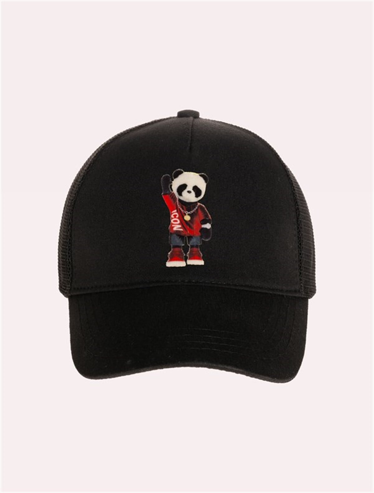 Velvet Teddy Bear Patch Hat