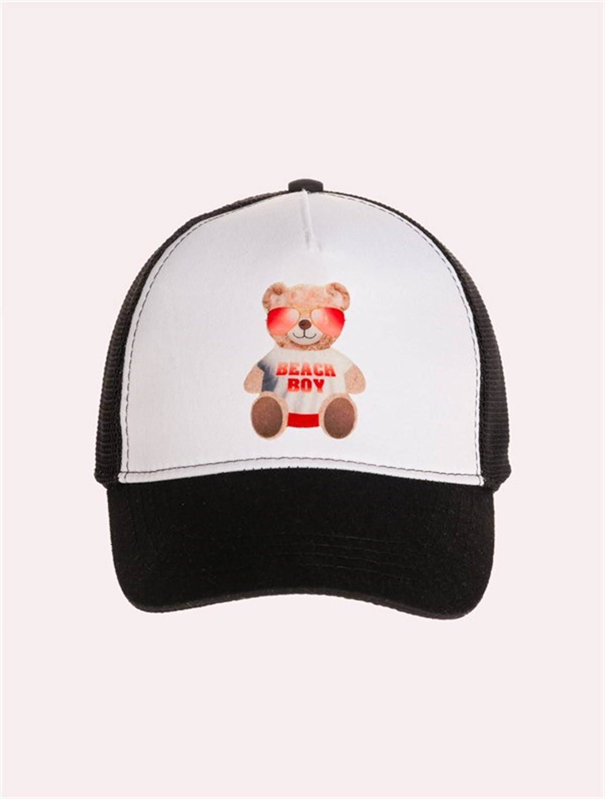Velvet Teddy Bear Patch Hat