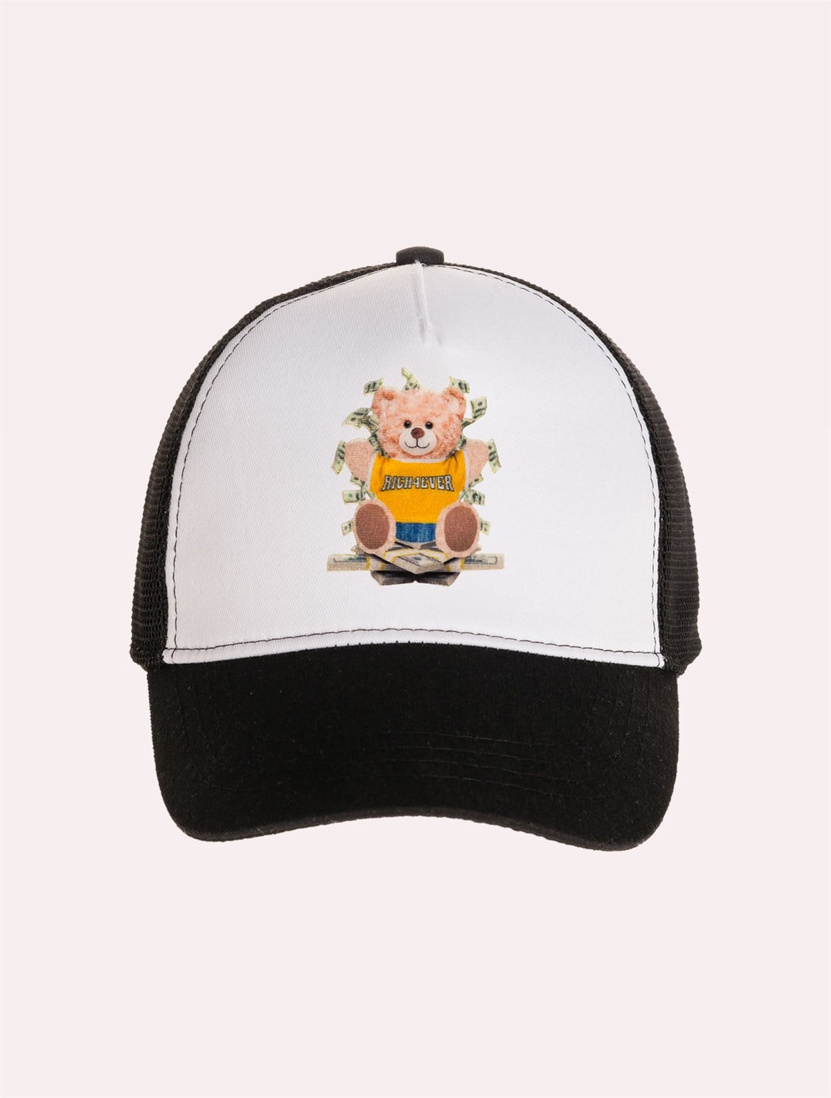 Velvet Teddy Bear Patch Hat