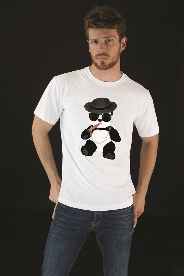 EMBROIDERED PANDA Tshirt