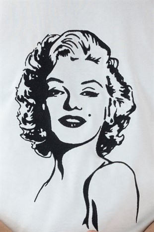 EMBROIDERED MARILYN Tshirt