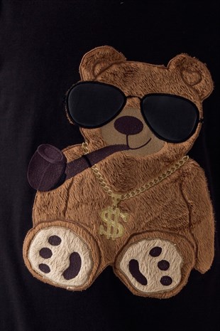 EMBROIDERED TEDDY BEAR Tshirt