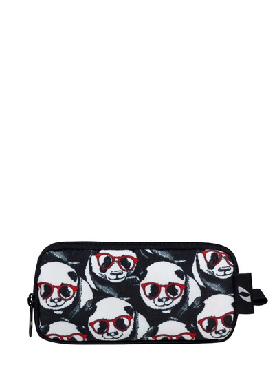 Cennec Gözlüklü Panda Baskılı Kalem Kutusu