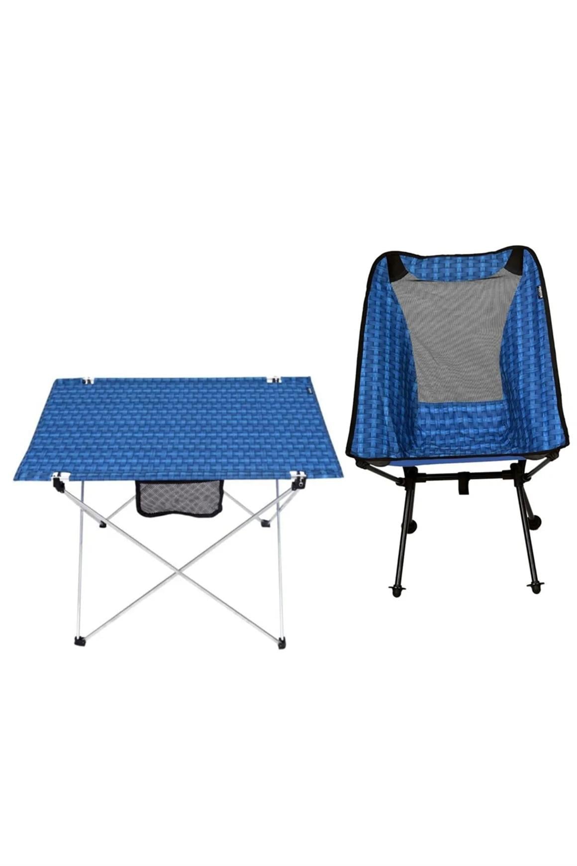 Famebag Katlanabilir  Kamp ve Piknik Sandalyesi ve Masa Seti