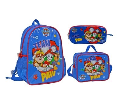Famebag-Team Paw Ana Okul ve Beslenme ve Kalem Çantası Seti