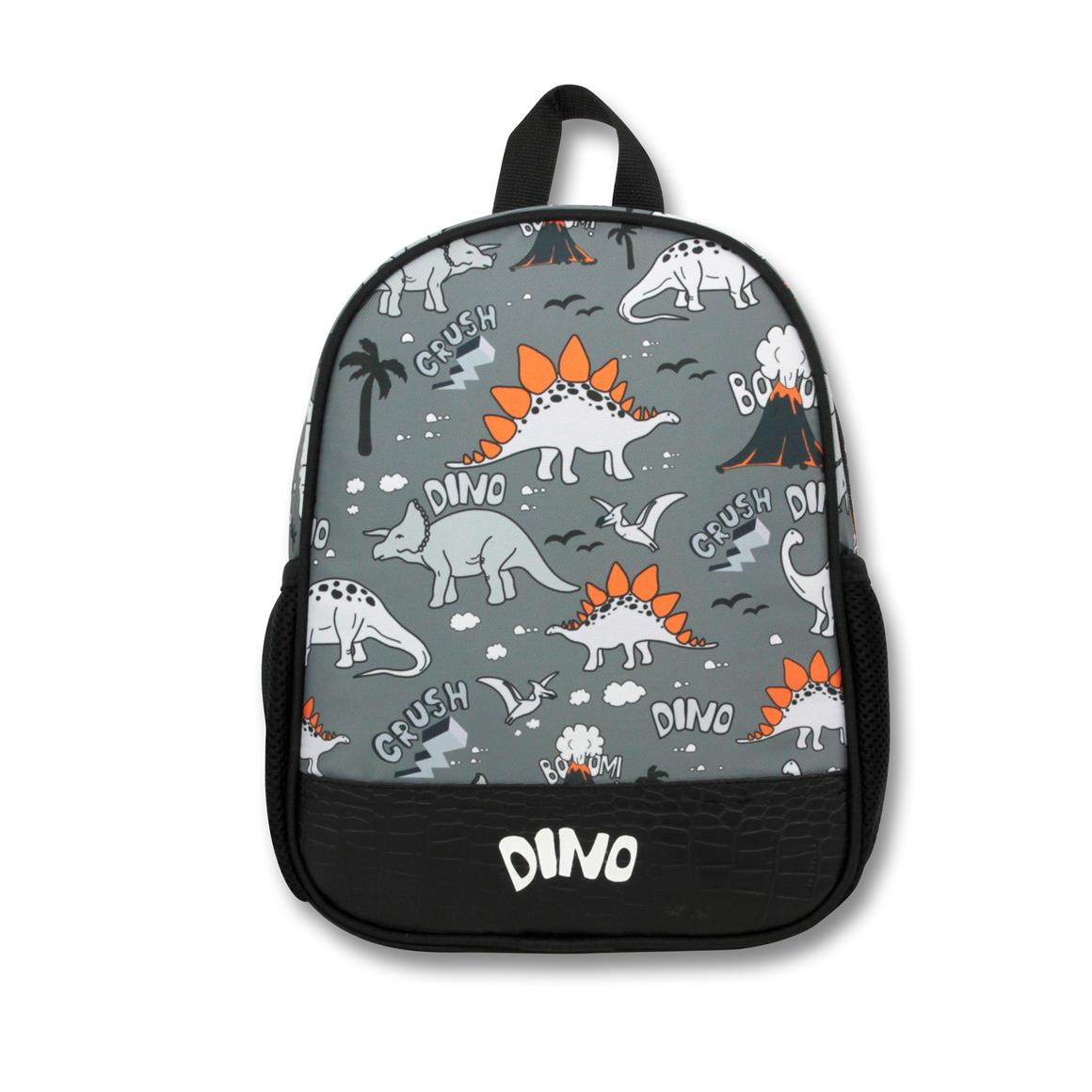 Famebag-Ümit Çanta Siyah Gri Dinazor Anaokulu Çantası-3108