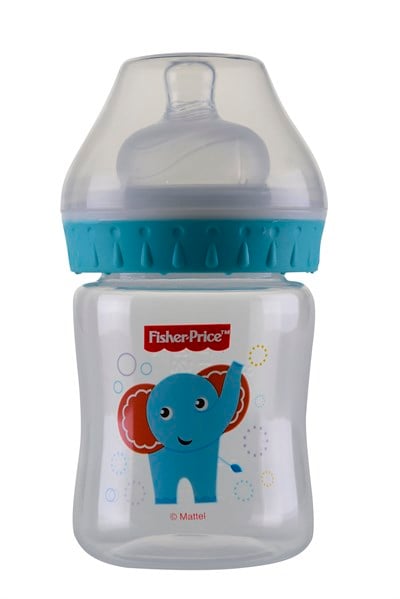 Fisher Price Geniş Ağız 125 ml PP Biberon Mavi