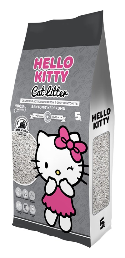 Hello Kitty 5l Aktif Karbonlu Kedi Kumu