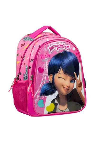 Ümit Çanta-Miraculous Marinette Pembe Okul ve Sırt Çantası 