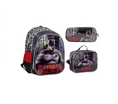 Batman-Famebag İlk ve Ortaöğretim Okul ve Günlük Sırt Beslenme ve Kalem Çantası Seti