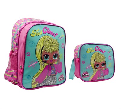 Famebag- Lol Omg  Okul Sırt ve Beslenme Çantası Seti