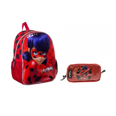 Famebag-Miraculous Ladybug Anaokulu Çantası Ve Kalem Kutusu-2201