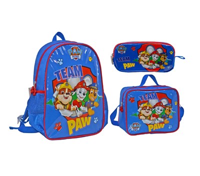 Famebag-Team Paw Ana Okul ve Beslenme ve Kalem Çantası Seti