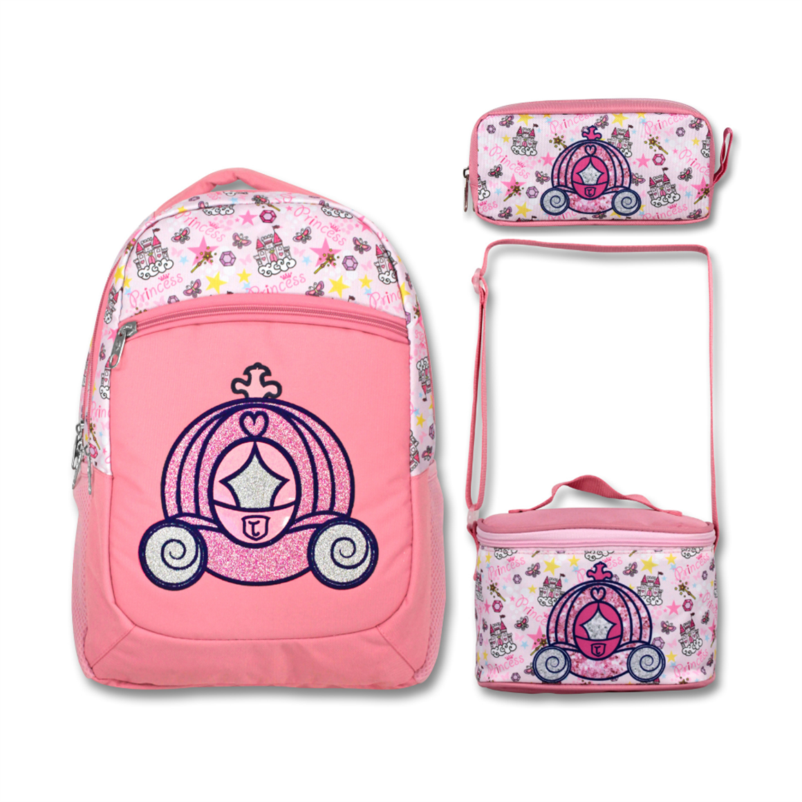 Famebag-Ümit Çanta Prenses Okul Çantası Beslenme Ve Kalem Çantası Seti