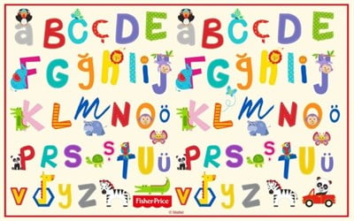 Fisher Price 100*160 Eğitici Alfabe Halı