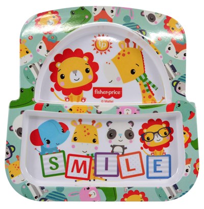 Fisher Price Bölmeli Mama Kasesi - Gülen Hayvanlar
