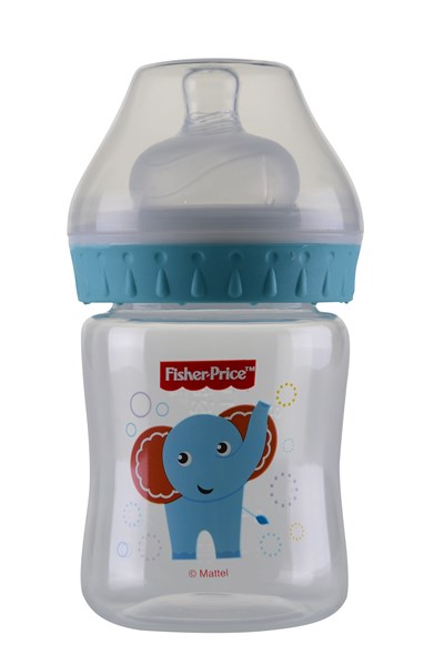 Fisher Price Geniş Ağız 125 ml PP Biberon Mavi
