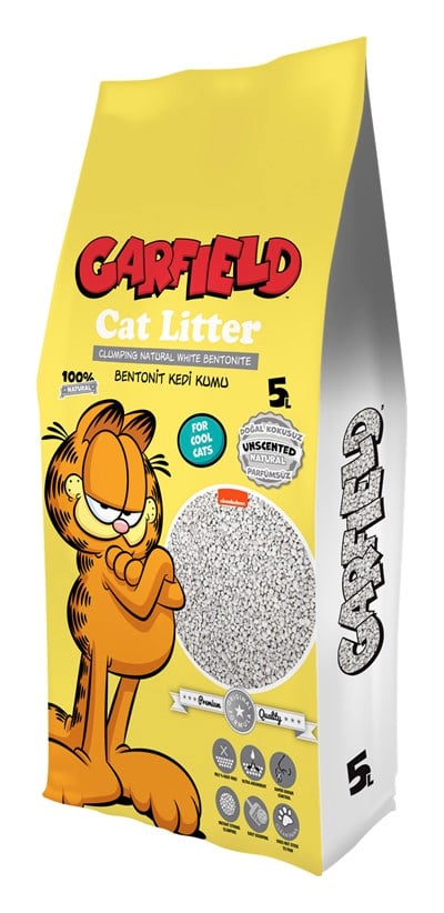 Garfıeld 5l Naturel Doğal Kokusuz Kedi Kumu
