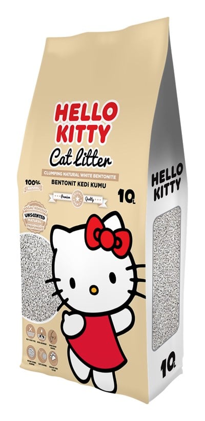 Hello Kitty 10L Naturel Doğal Kokusuz Kedi Kumu