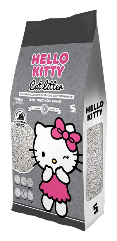 Hello Kitty 5l Aktif Karbonlu Kedi Kumu