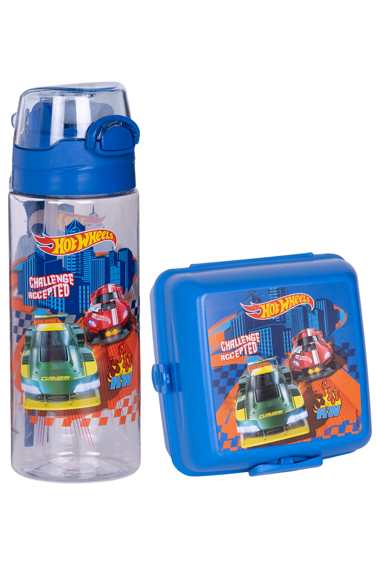 Hot Wheels 500 ml Matara-suluk ve Beslenme Kutusu
