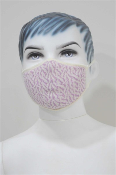 Knitmask Değiştirilebilir Filtreli Maske - Pembe Simli