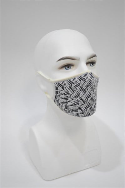 Knitmask Değiştirilebilir Filtreli Maske - Siyah Beyaz