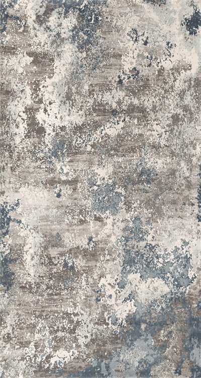 Seran`s 80x150 Mavi Desenli Kaymaz Halı