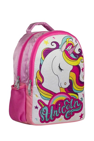 Unicorn Simli Pembe Kız Çocuk Okul Çantası ve Günlük Sırt Çantası-153