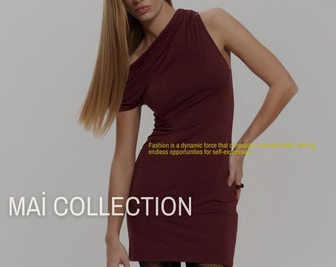 Bordo Mini Elbise