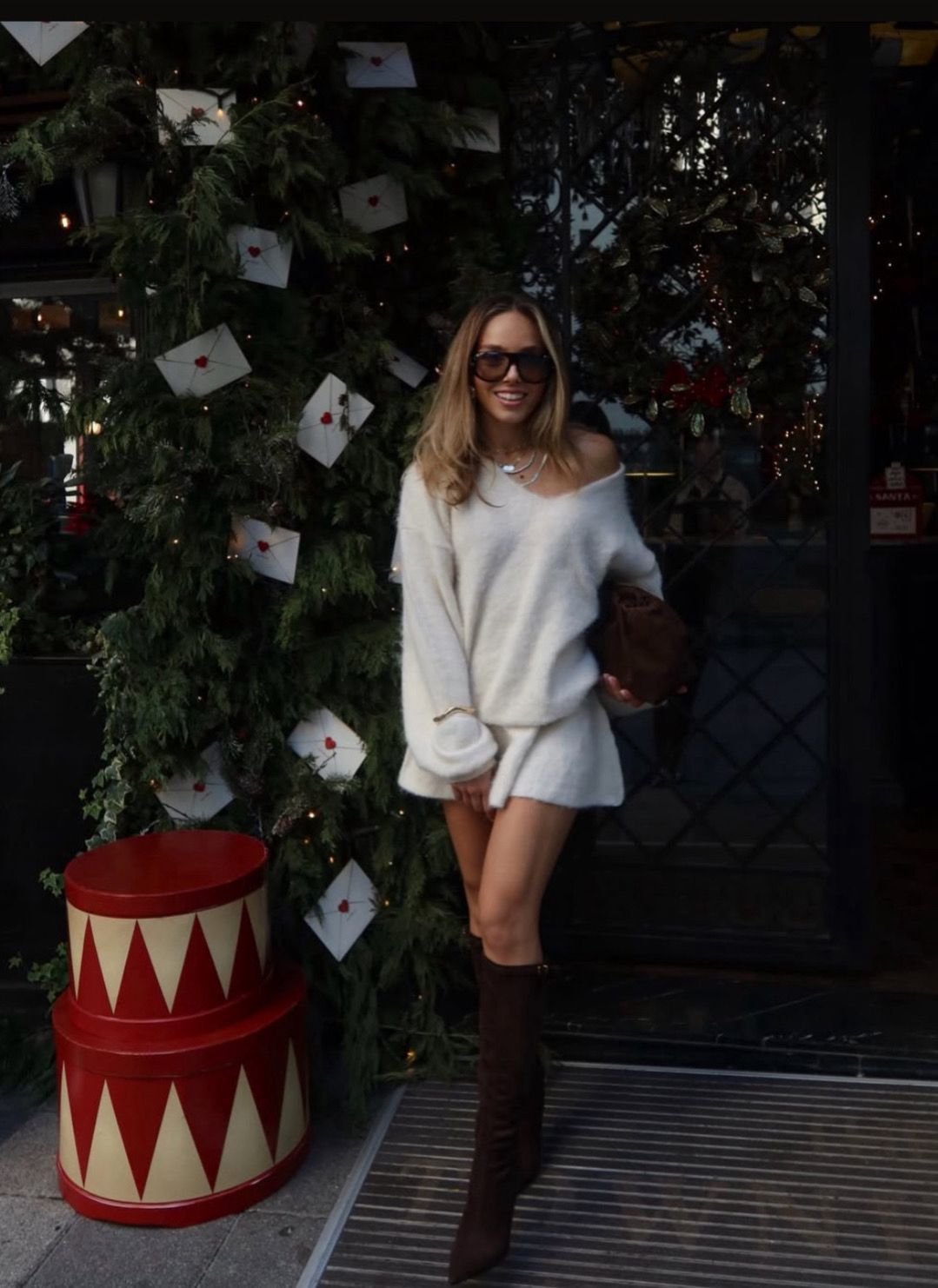 Zerium Basic V Yaka Ekru Triko Kazak