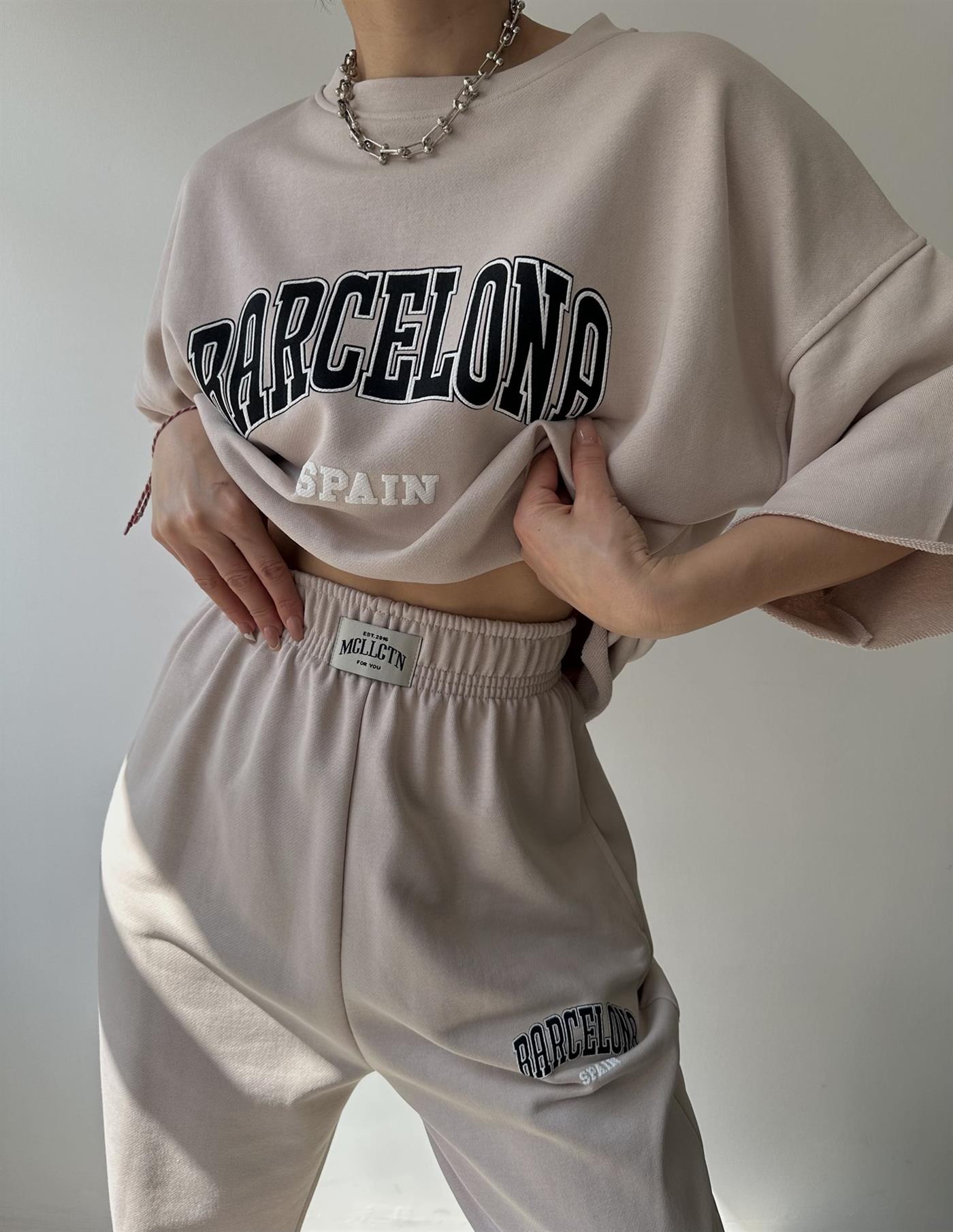 MCLLCTN Barcelona Knochen T-Shirt Trainingsanzug