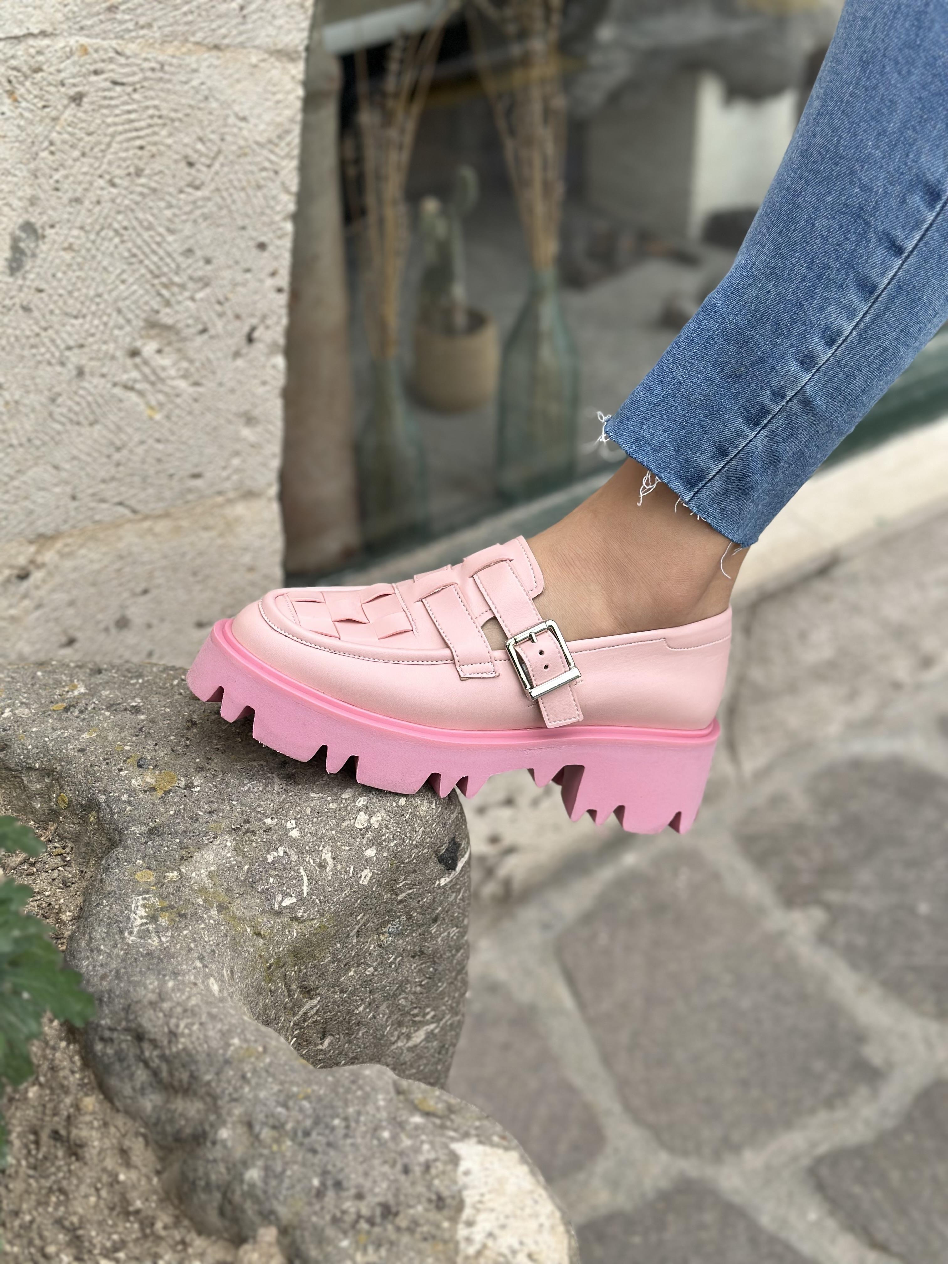 Lisbon Makosen Ayakkabı Pembe