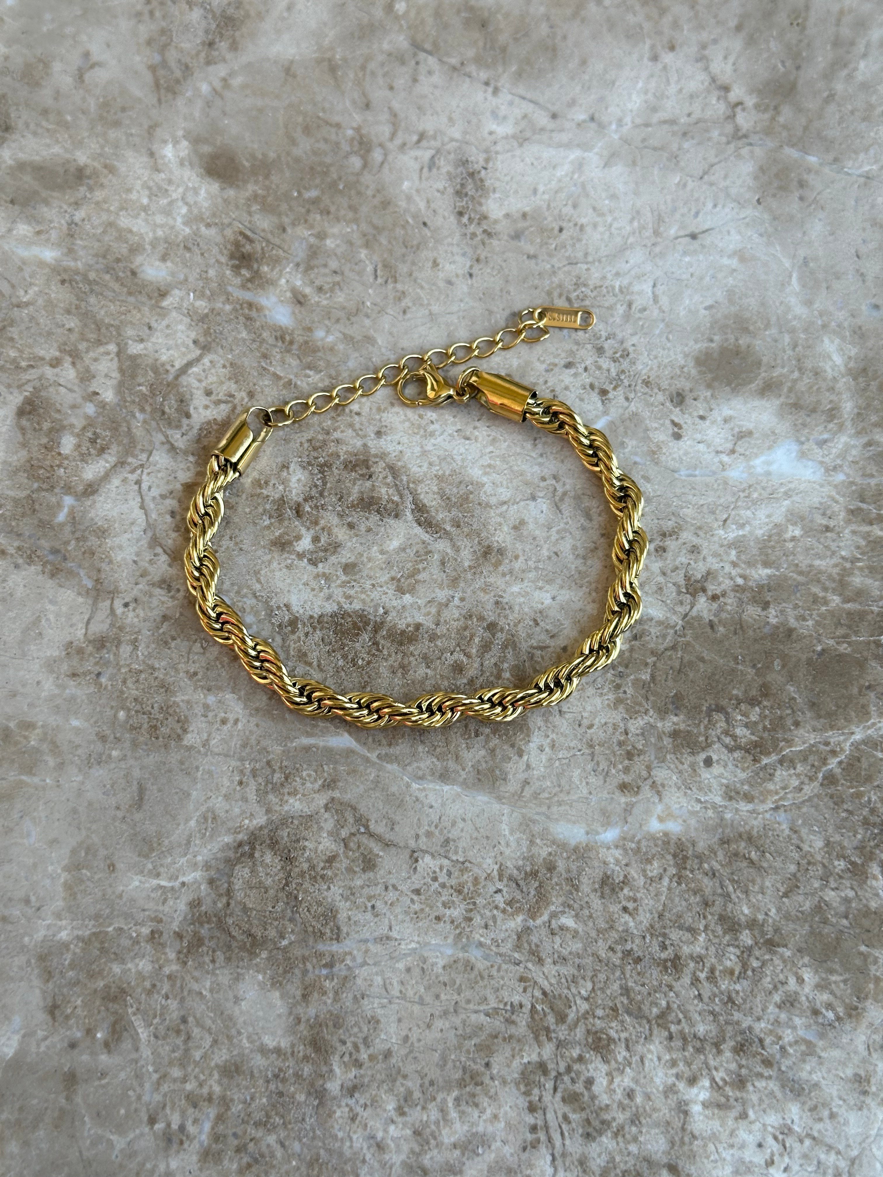 Gold Burgu Çelik Bileklik