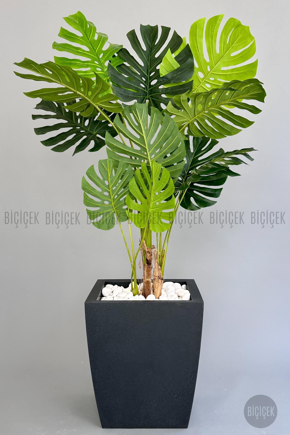 Yapay Monstera Ağacı 170 cm lux dış mekan saksıda