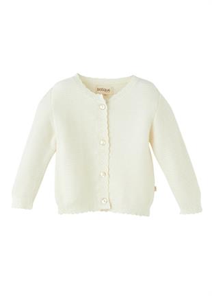 Ekru Links Triko Bebek Hırka