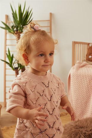 Pembe Desenli Bebek Kazak